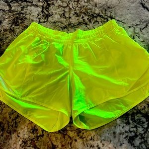 Yellow LuLu Lemon Jogger Short size 10